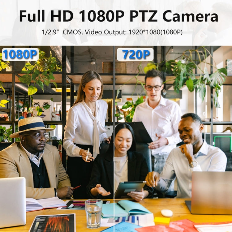YANS YS-H820DSY 1080P HD 20X Zoom Lens Video Conference Camera with Remote Control, US Plug