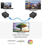 VGA Signal to RJ45 Signal Extender Transmitter + Receiver Converter Ethernet Cable, Transmission Distance: 60m, Transmission Distance: 60m