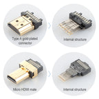 ULT-unite Gold-plated Head HDMI Male to Micro HDMI Male Nylon Braided Cable, Cable Length: 2m, 2m