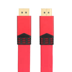 4K 60Hz DisplayPort 1.2 Male to DisplayPort 1.2 Male Aluminum Shell Flat Adapter Cable, Cable Length: 2m, 2m