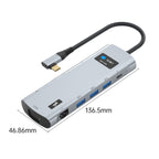 Z261 12 in 1 Elbow USB-C/Type-C to USB MST Smart Docking Station HUB Adapter, Z261
