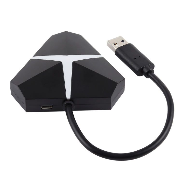 5Gbps Super Speed 4 Ports USB 3.0 HUB Adapter, Cable Length: about 20cm, USB 3.0 HUB (Black), USB 3.0 HUB (White)