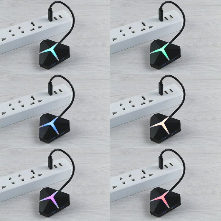 5Gbps Super Speed 4 Ports USB 3.0 HUB Adapter, Cable Length: about 20cm, USB 3.0 HUB (Black), USB 3.0 HUB (White)