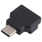 Type-E Female 90 Degrees Elbow to USB-C / Type-C Male Computer Host Adapter, Type-E Female to Type-C Male