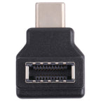 Type-E Female 90 Degrees Elbow to USB-C / Type-C Male Computer Host Adapter, Type-E Female to Type-C Male