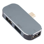 4 in 1 USB-C / Type-C Male to USB-C / Type-C + USB 3.0 + Dual USB Female Adapter, USB 3.0 + Dual USB
