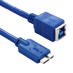 30cm USB 3.0 B Female to Micro B Male Connector Adapter Cable for Printer / Hard Disk, BF to Micro BM, Length: 30cm