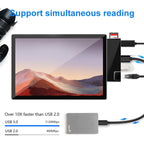 Rocketek SH867 USB 3.0 x 3 + Type-C x 2 HUB Adapter, SH867