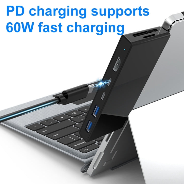 Rocketek SH867 USB 3.0 x 3 + Type-C x 2 HUB Adapter, SH867