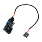Rocketek HC427 9 Pin USB2.0 HUB Adapter One-to-Two Splitter Circuit Board, One-to-Two