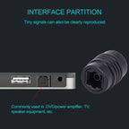 EMK Female to Female Conversion Head Optical Fiber Adapter Audio Adapter, Female to Female