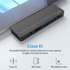 Rocketek SHX5 Multifunctional Dual Type-C Ports Expansion Dock HUB Adapter, SHX5
