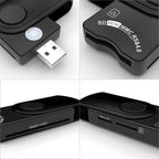 Rocketek CR310-B USB3.0 Multi-function IC Smart Card / SD / TF / SIM Card Reader, CR310-B