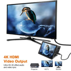 Rocketek SGO773 Type-C to USB3.0 / HDMI / RJ45 HUB Adapter for Surface Pro GO, SGO773