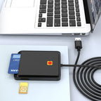 Rocketek CR317 USB 2.0 SIM  / ID / CAC Smart Card 2 in 1 Card Reader