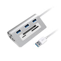 Rocketek HC423 USB3.0 x 3 + SD / TF / CF Card Reader HUB Adapter