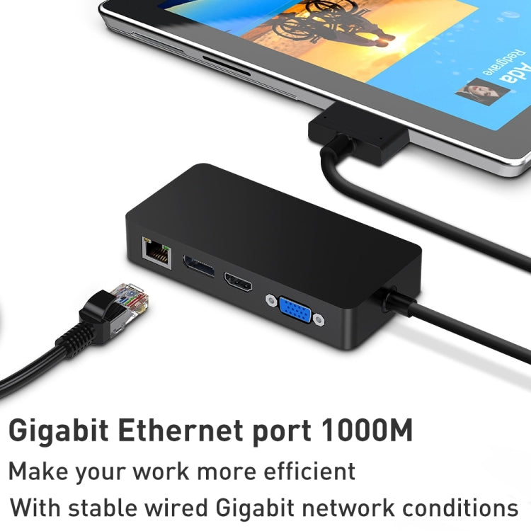Rocketek SH701 11 in 1 100M RJ45 / USB 3.0 HUB Adapter for Surface Pro 5 / 6, For Surface Pro 5 / 6 100M