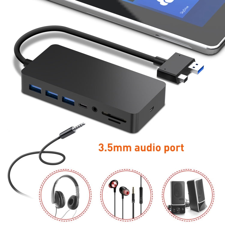 Rocketek SH701 11 in 1 100M RJ45 / USB 3.0 HUB Adapter for Surface Pro 5 / 6, For Surface Pro 5 / 6 100M