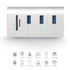Rocketek HUB-3PC2 High Speed USB 3.0 Splitter HUB Adapter