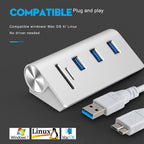 Rocketek HUB-3PC2 High Speed USB 3.0 Splitter HUB Adapter