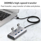 8108 7 Ports USB 3.0 to USB 3.0 HUB, Cable Length: 80cm, 8108
