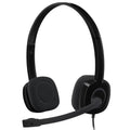 Logitech H151 Wired Headphone Single 3.5mm Earphone Gaming Headset Stereo with MIC, H151