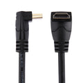 60cm 4K x 2K HDMI 2.0 Version High Speed 270 Degree Right Angle HDMI Male to 270 Degree Right Angle HDMI Male Cable with Ethernet, Right Angle, Length: 60cm