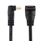 60cm 4K x 2K HDMI 2.0 Version High Speed 270 Degree Right Angle HDMI Male to 270 Degree Right Angle HDMI Male Cable with Ethernet, Right Angle, Length: 60cm