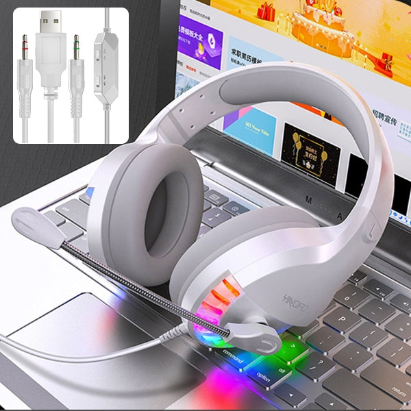 YINDIAO Q2 Head-mounted Wired Gaming Headset with Microphone, Version: Dual 3.5mm + USB, Q2 Dual 3.5mm + USB(White), Q2 Dual 3.5mm + USB(Black), Q2 Dual 3.5mm + USB(Pink)