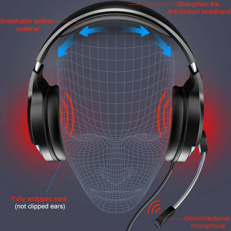 YINDIAO Q2 Head-mounted Wired Gaming Headset with Microphone, Version: Dual 3.5mm + USB, Q2 Dual 3.5mm + USB(White), Q2 Dual 3.5mm + USB(Black), Q2 Dual 3.5mm + USB(Pink)