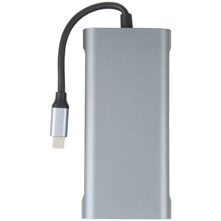 11 in 1 USB-C / Type-C to USB Docking Station HUB Adapter(1000M Network Port), 1000M Network Port