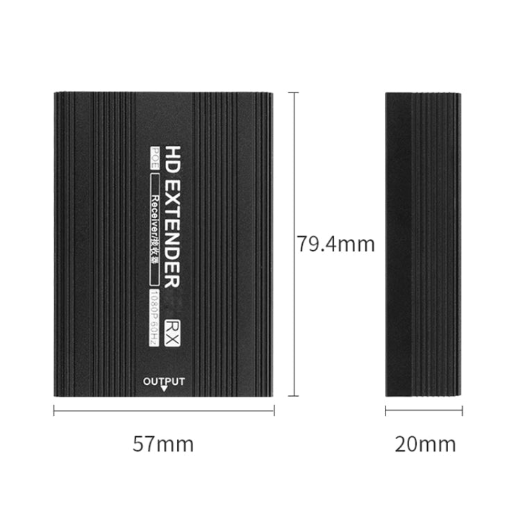 Measy ET1820 HDMI Extender Transmitter and Receiver Converter, POE Single Power Supply, Transmission Distance: 200m, ET1820