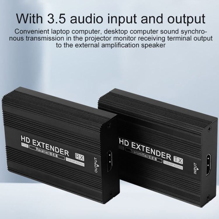 Measy ET1820 HDMI Extender Transmitter and Receiver Converter, POE Single Power Supply, Transmission Distance: 200m, ET1820