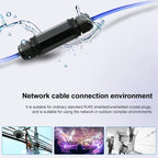 RJ45 Waterproof Connector Double Head Lan Coupler Adapter, RJ45 Waterproof Coupler