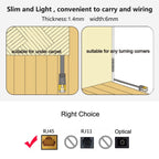 REXLIS 1m CAT6 Retractable Flat RJ45 Ethernet Network LAN Cable, Length: 1m
