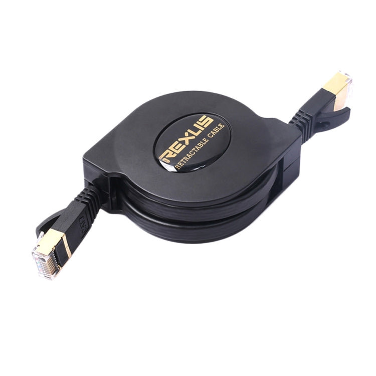 REXLIS 1.5m CAT7 10 Gigabit Retractable Flat Ethernet RJ45 Network LAN Cable