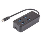 BYL-1901T 5 in 1 USB-C / Type-C to USB3.0x4+USB-C / Type-C HUB Adapter, BYL-1901T