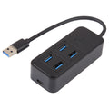 BYL-1901U 5 in 1 USB to USB3.0x4+USB-C / Type-C HUB Adapter, BYL-1901U