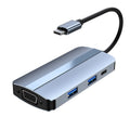 BYL-2106 7 in 1 USB-C / Type-C to USB Docking Station HUB Adapter, BYL-2106