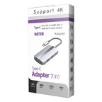 BYL-2106 7 in 1 USB-C / Type-C to USB Docking Station HUB Adapter, BYL-2106