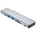 BYL-2101 7 in 1 Dual USB-C / Type-C to USB Docking Station HUB Adapter, BYL-2101