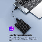 BYL-2101 7 in 1 Dual USB-C / Type-C to USB Docking Station HUB Adapter, BYL-2101