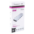 YG-2102 5 in 1 Dual USB-C / Type-C to USB Docking Station HUB Adapter, YG-2102