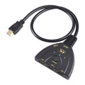 3 x 1 4K 30Hz HDMI Switcher with Pigtail HDMI Cable, Support External Power Supply, External Power Supply