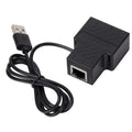 OZHW1 RJ45 1 to 2 Splitter Adapter Network 100M LAN Ethernet Female Connector, OZHW1