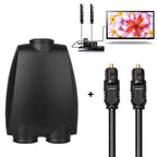 QHG03 Spdif Square Opening 1 In 2 Out Switch/Splitter with IR Remote