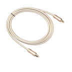 QHG02 SPDIF 2m OD6.0mm  Toslink FIBER Male to Male Digital Optical Audio Cable, 2m