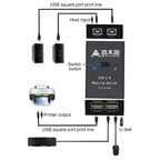 DY-B046 2 In 4 Out USB 2.0 Sharing Switch USB Flash Printer Adapter, DY-B046