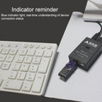 DY-B046 2 In 4 Out USB 2.0 Sharing Switch USB Flash Printer Adapter, DY-B046