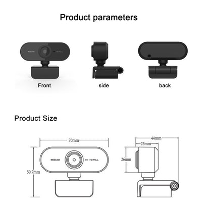 HD-U01 1080P USB Camera WebCam with Microphone